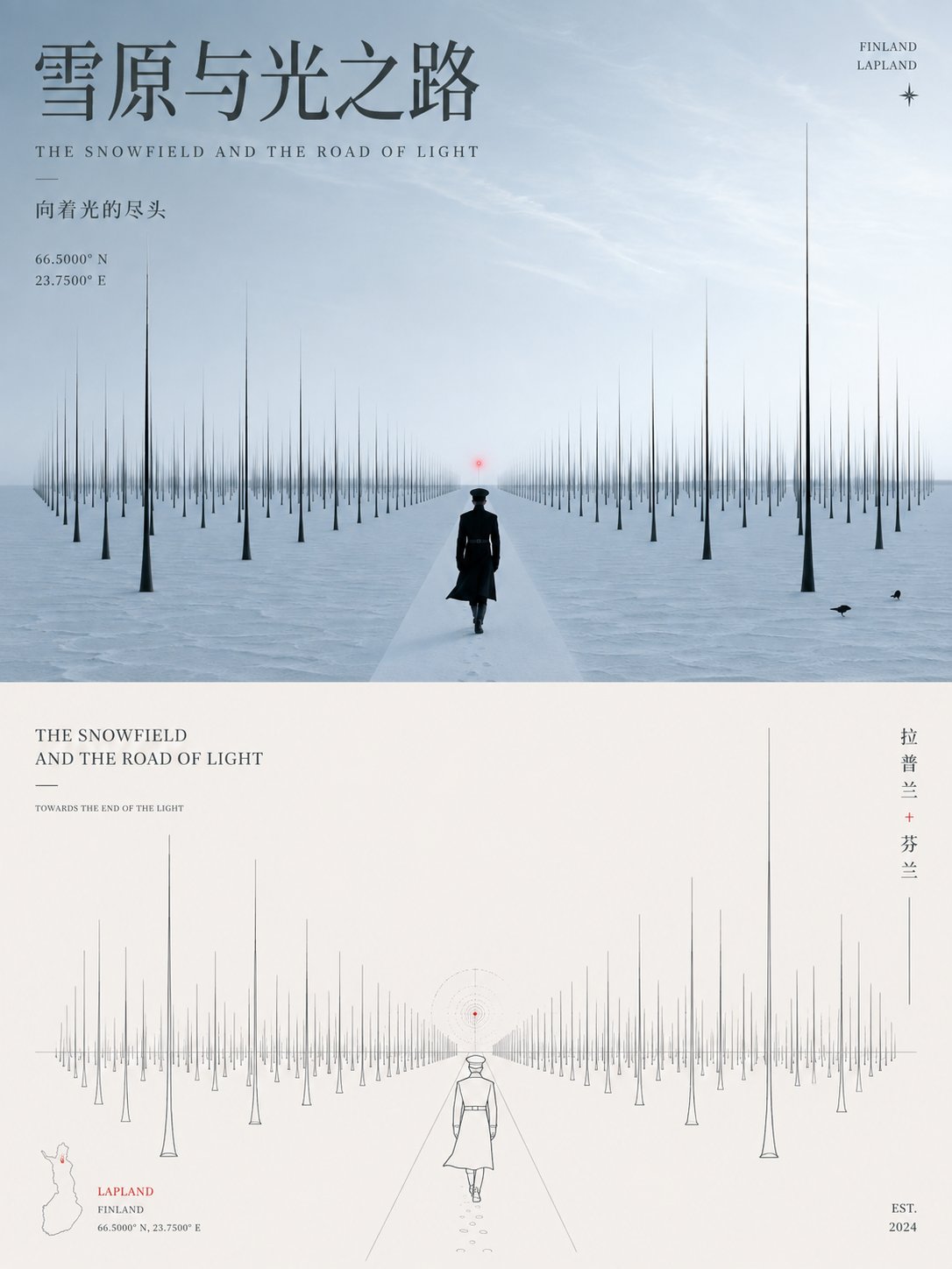minimal linear graphic expression artwork example 2
