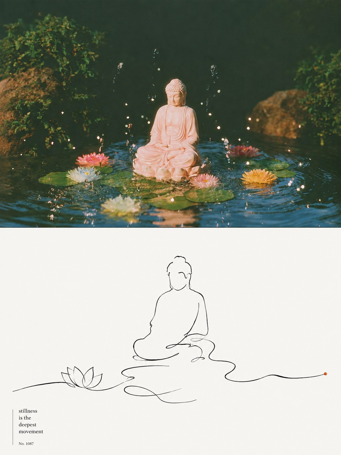 Minimal Philosophical Linework photo art example
