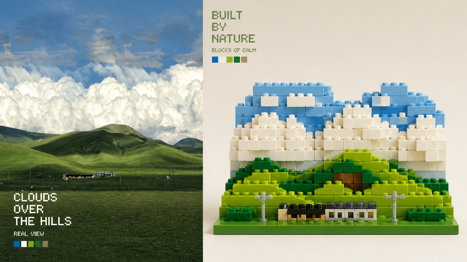 Lego / Minecraft-style pixel-block visual artwork example 2