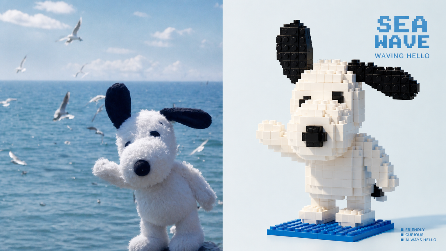Lego / Minecraft-style pixel-block visual artwork example 3
