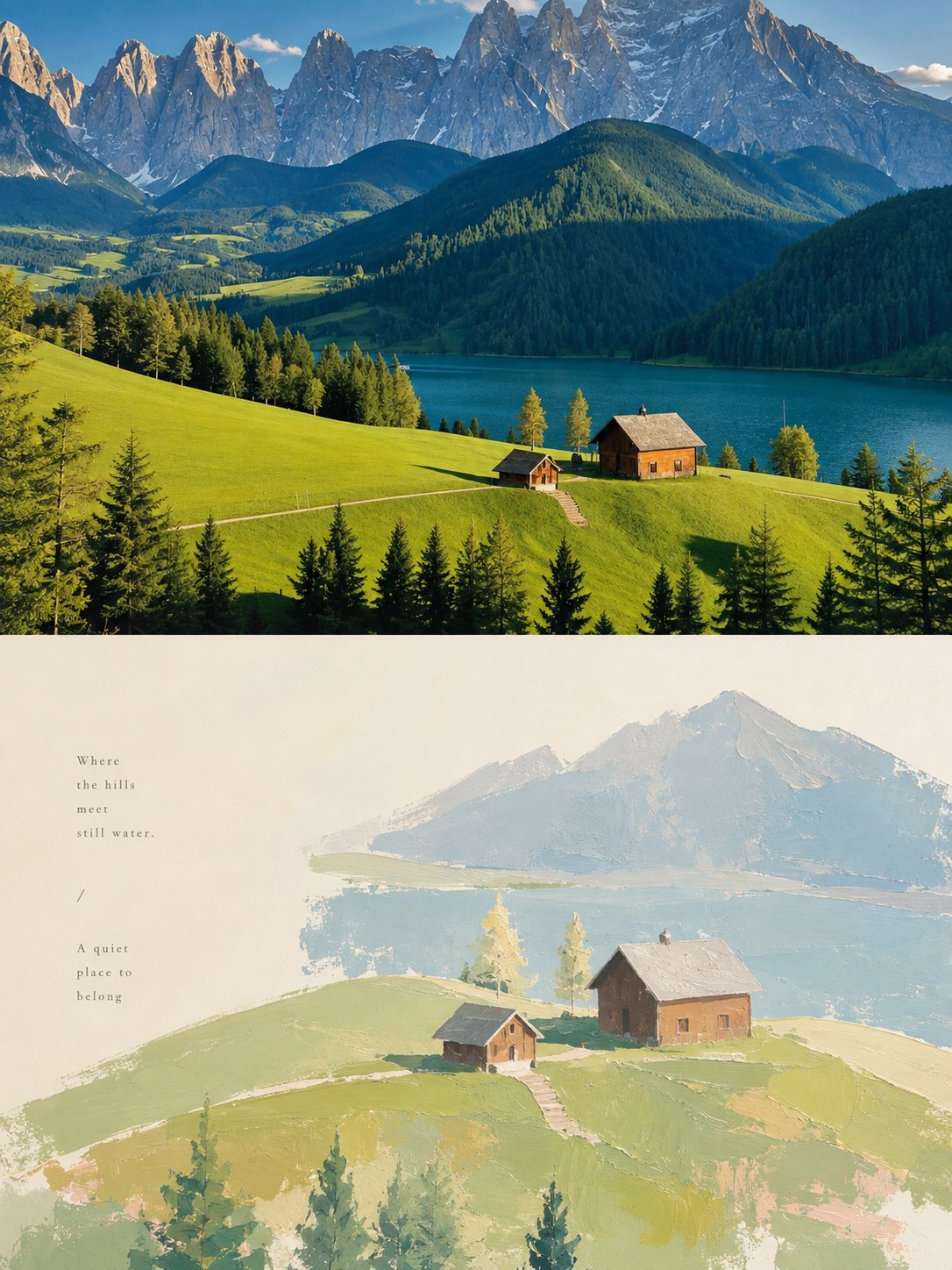 Healing Pastel Editorial Painting artwork example 3