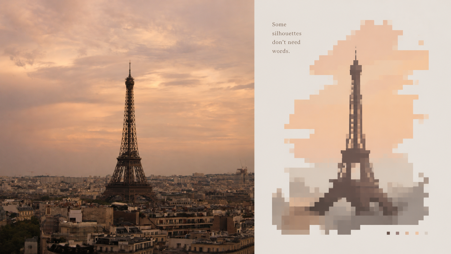 Pixel-Mask Color-Block Collage artwork example 3