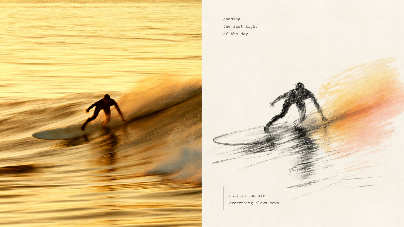 Eastern Negative-Space Crayon Sketch artwork example 2