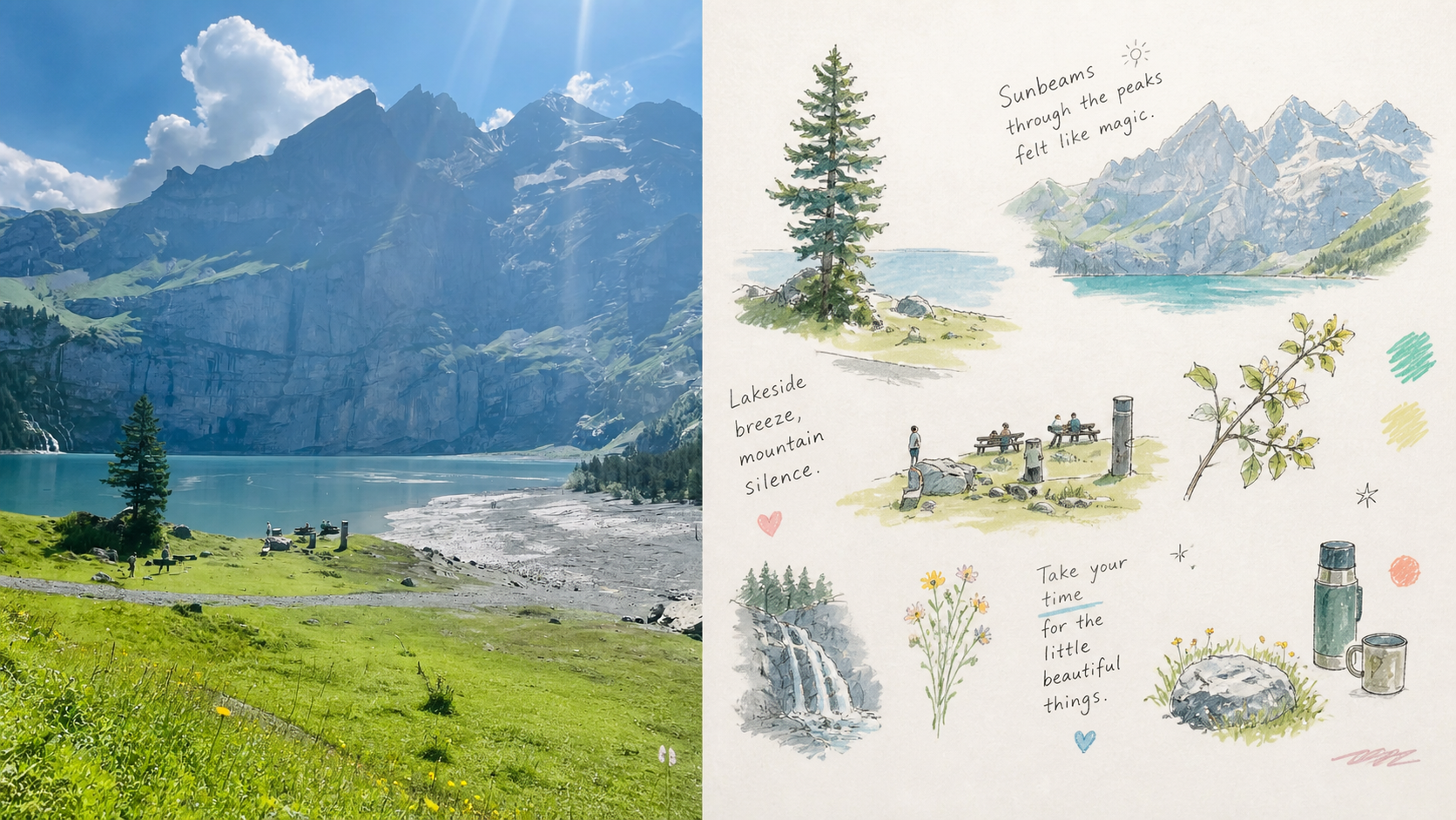 Hand-Drawn Lifestyle Spot Illustration photo art example