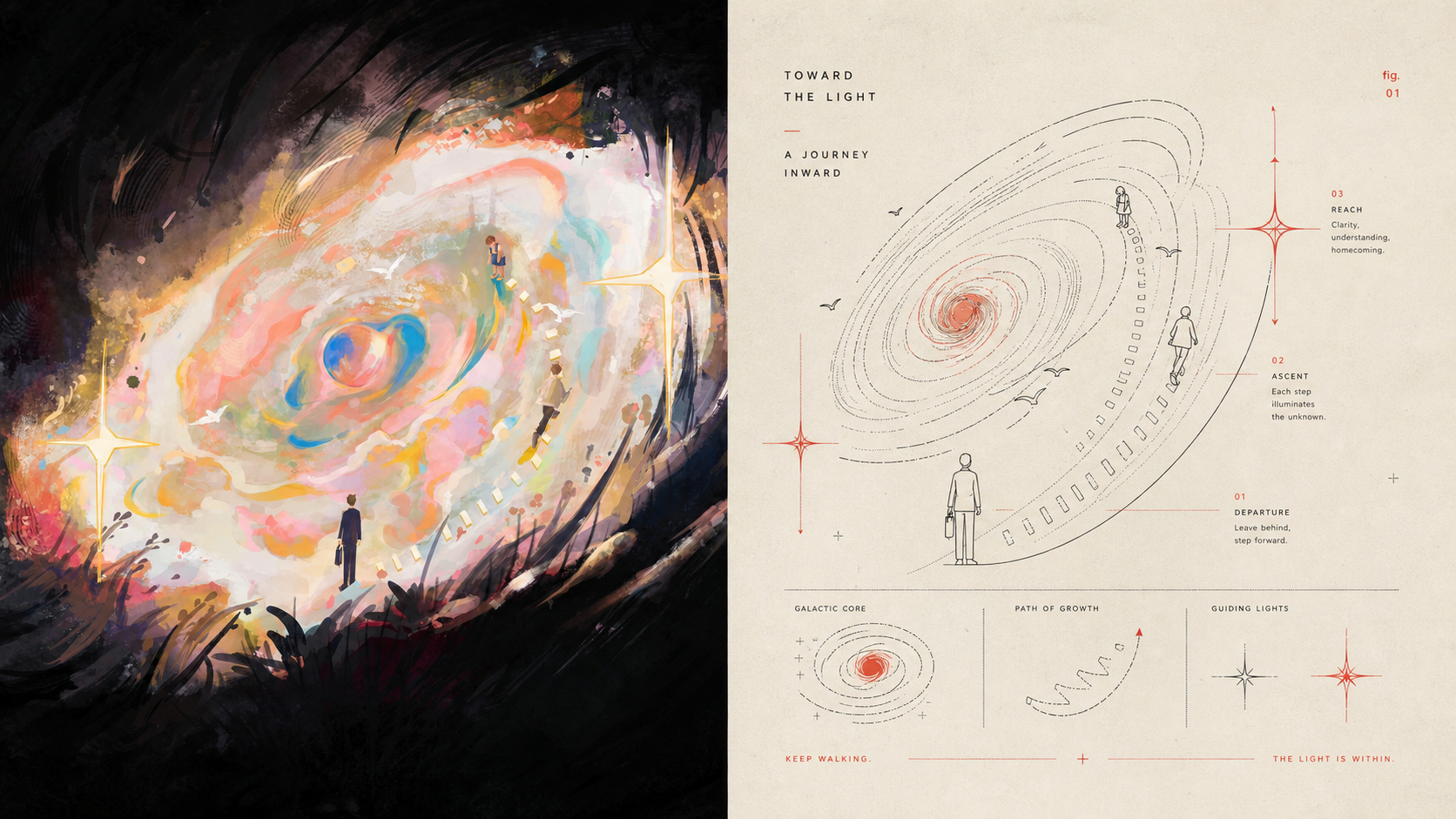 Mid-Century Diagrammatic Editorial artwork example 3