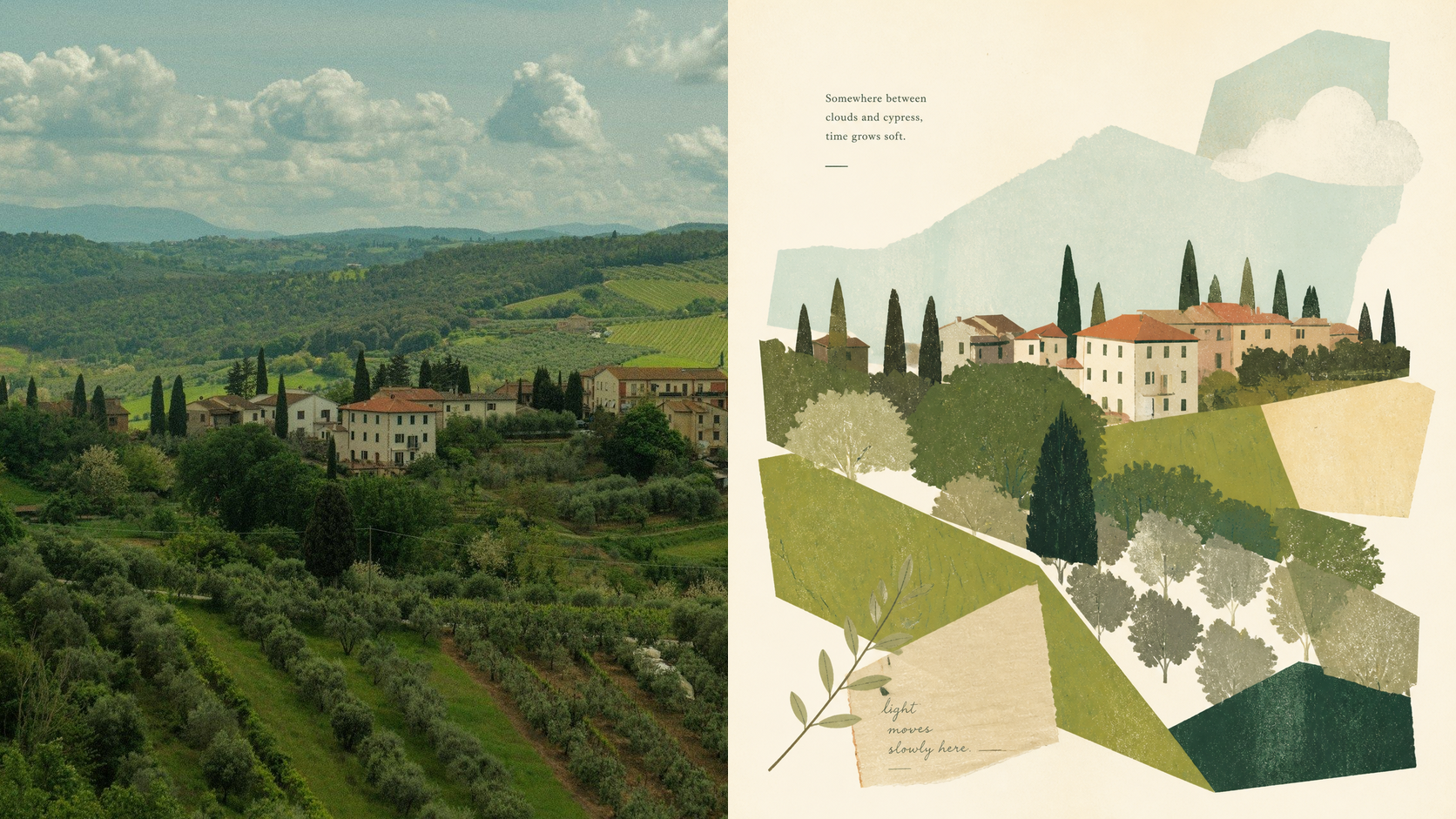 Smart-Curated Mixed-Media Collage photo art example