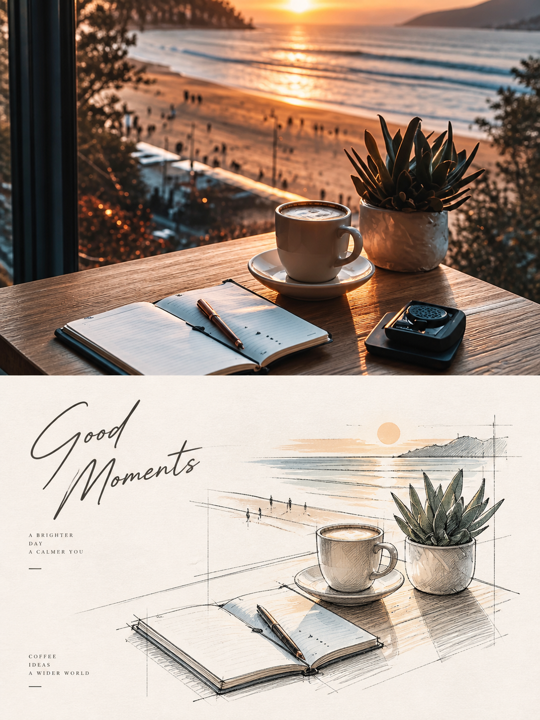 Architectural Concept Perspective Sketch photo art example