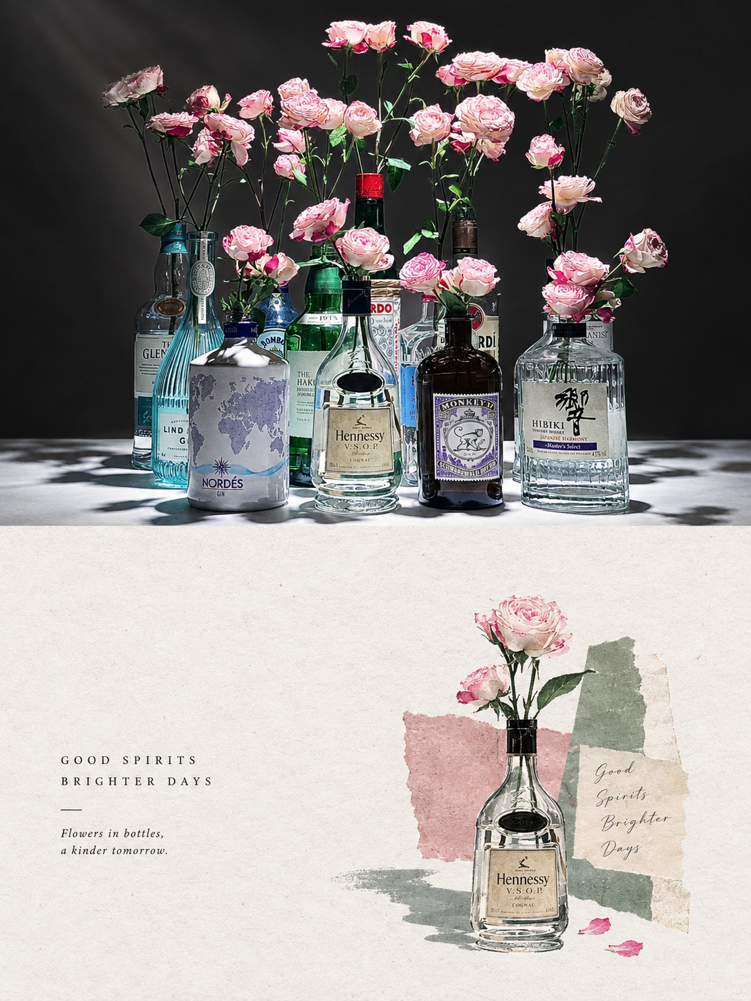 Minimalist Poetic Collage Illustration photo art example