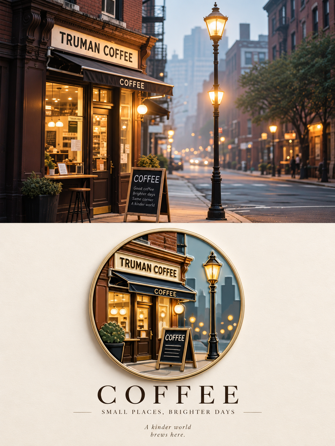 Enamel Medallion Travel Poster photo art example