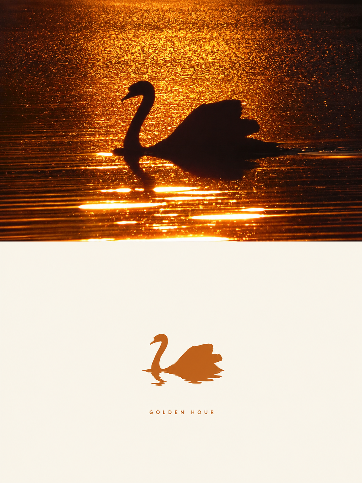 Minimal Flat-Color Stamp Poster artwork example 3