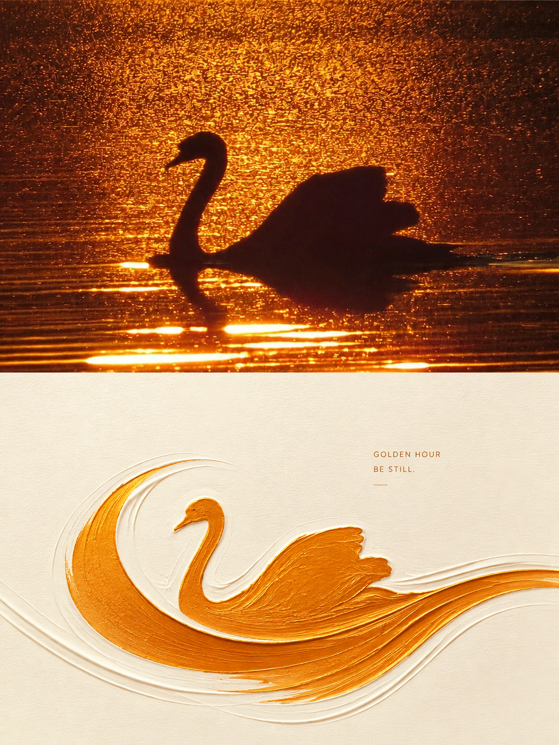 Raised-Ink Wave Relief Poster artwork example 3
