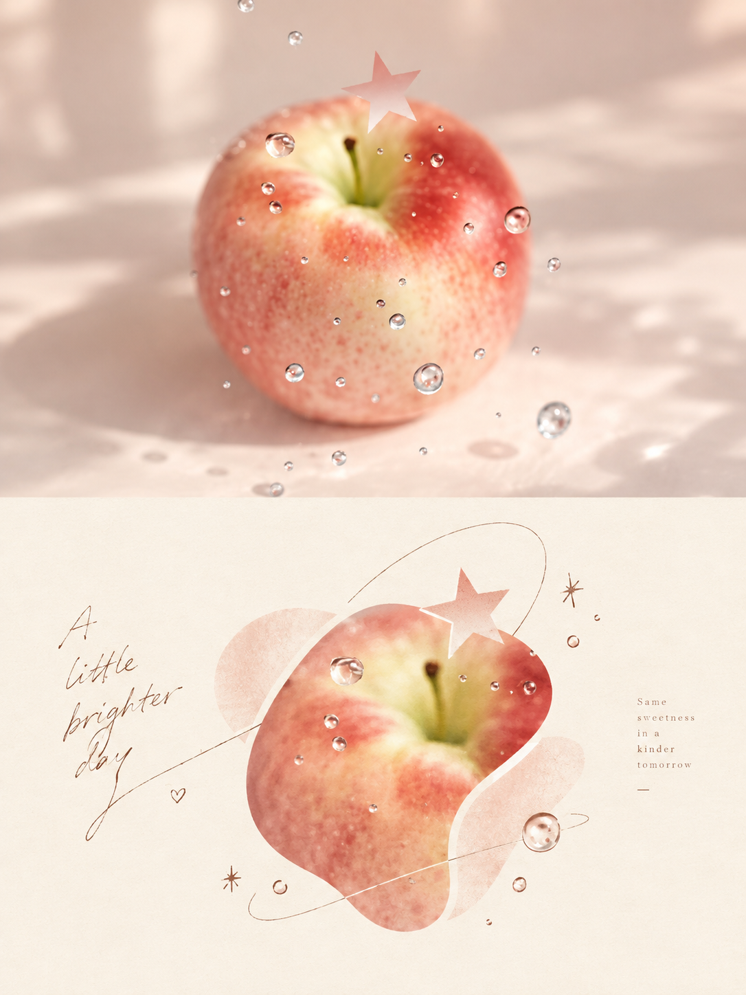 Warm Organic Editorial Collage photo art example