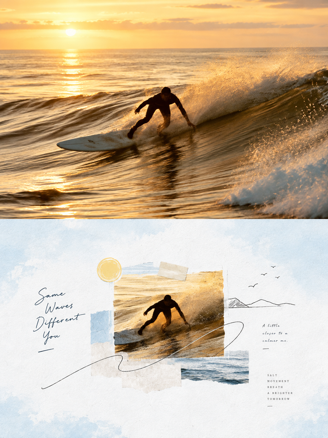 Airy Mixed-Media Collage photo art example